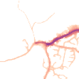 Daytime road noise heatmap for SY5 0AB