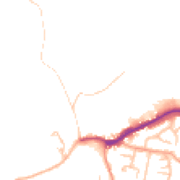 Daytime road noise heatmap for SY5 0AG