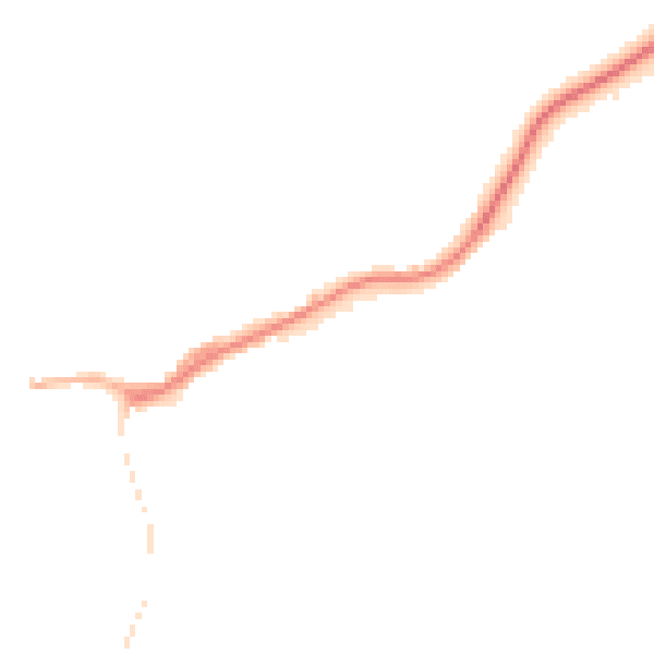 Night-time road noise heatmap for SY5 0AT