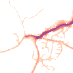 Daytime road noise heatmap for SY5 0BA