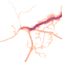 Daytime road noise heatmap for SY5 0BB