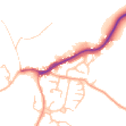 Daytime road noise heatmap for SY5 0BH