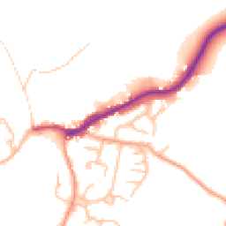 Daytime road noise heatmap for SY5 0BJ