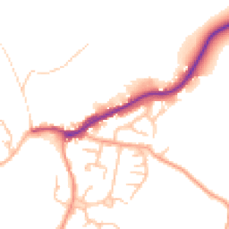 Daytime road noise heatmap for SY5 0BL