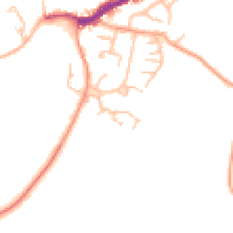 Daytime road noise heatmap for SY5 0BU