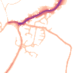 Daytime road noise heatmap for SY5 0BZ
