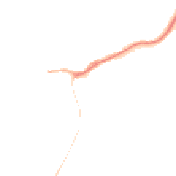 Night-time road noise heatmap for SY5 0DG