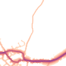 Daytime road noise heatmap for SY5 0PU