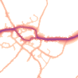 Daytime road noise heatmap for SY5 0PX