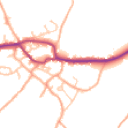 Daytime road noise heatmap for SY5 0PZ