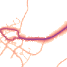 Daytime road noise heatmap for SY5 0QB