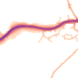Daytime road noise heatmap for SY5 0QN