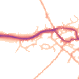 Daytime road noise heatmap for SY5 0QT