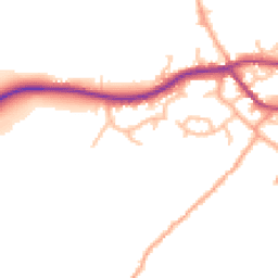 Daytime road noise heatmap for SY5 0QW
