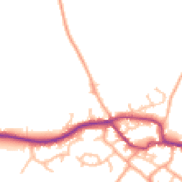 Daytime road noise heatmap for SY5 0QX