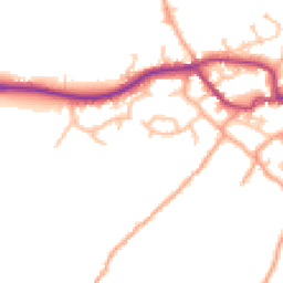 Daytime road noise heatmap for SY5 0RD