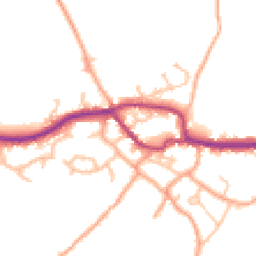 Daytime road noise heatmap for SY5 0RR