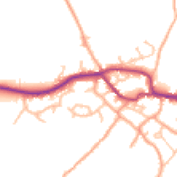 Daytime road noise heatmap for SY5 0RU