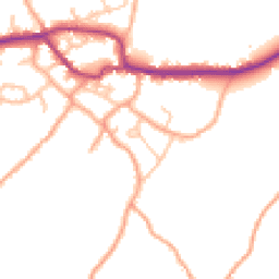 Daytime road noise heatmap for SY5 0TQ