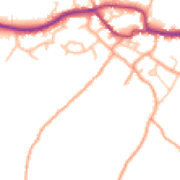 Daytime road noise heatmap for SY5 0YA