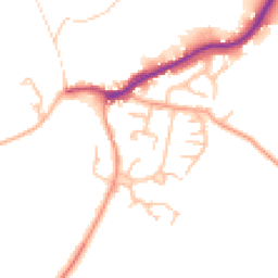 Daytime road noise heatmap for SY5 0YX