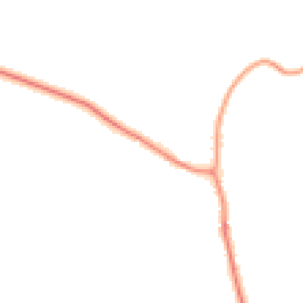 Night-time road noise heatmap for SY5 6AA
