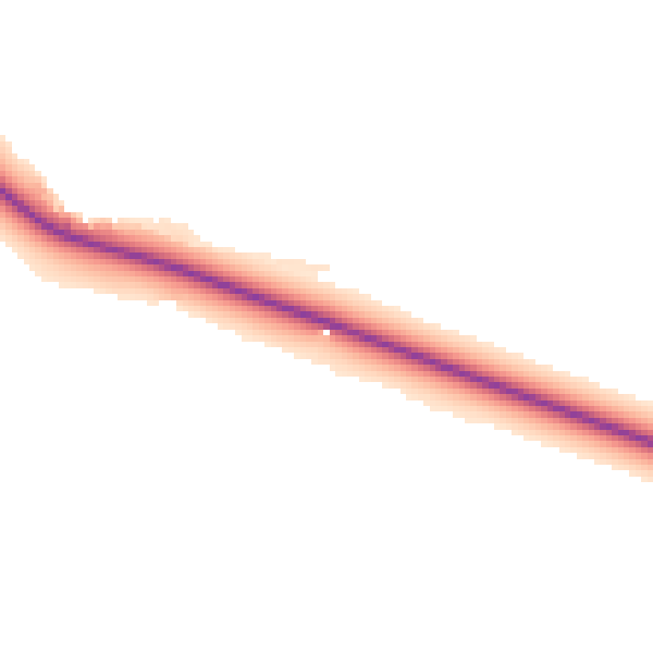 Daytime road noise heatmap for SY5 6AE