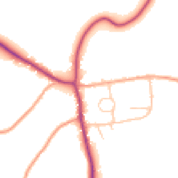 Daytime road noise heatmap for SY5 6BU
