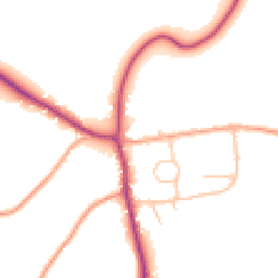 Daytime road noise heatmap for SY5 6BY