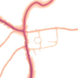 Daytime road noise heatmap for SY5 6DA