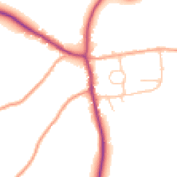 Daytime road noise heatmap for SY5 6DD