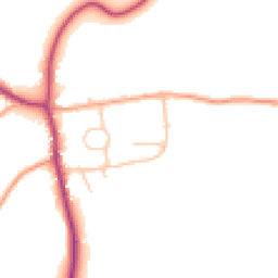 Daytime road noise heatmap for SY5 6DL