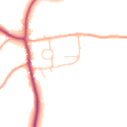 Daytime road noise heatmap for SY5 6DS