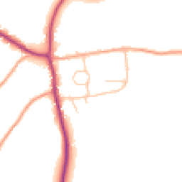Daytime road noise heatmap for SY5 6DX