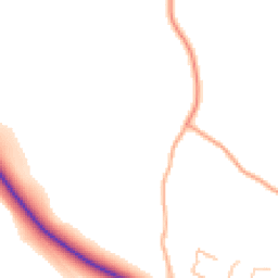 Daytime road noise heatmap for SY5 6JP