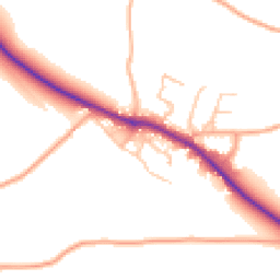 Daytime road noise heatmap for SY5 6LQ