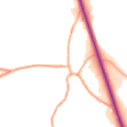 Daytime road noise heatmap for SY5 6ND