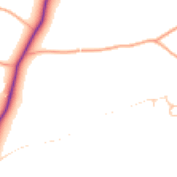 Daytime road noise heatmap for SY5 7BL