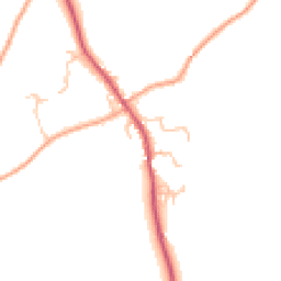 Daytime road noise heatmap for SY5 7HP