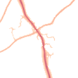 Daytime road noise heatmap for SY5 7HQ