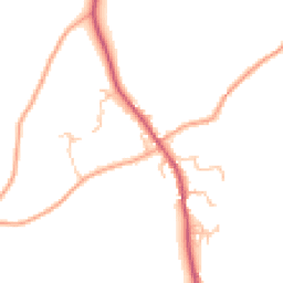 Daytime road noise heatmap for SY5 7HY