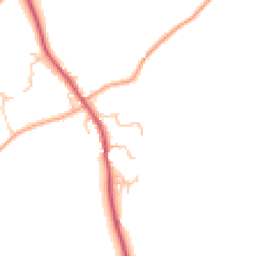 Daytime road noise heatmap for SY5 7JH