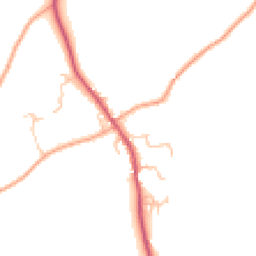 Daytime road noise heatmap for SY5 7JJ