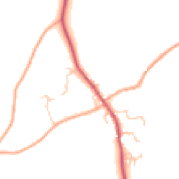 Daytime road noise heatmap for SY5 7JN