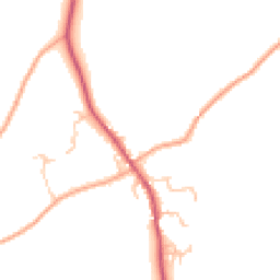 Daytime road noise heatmap for SY5 7LG