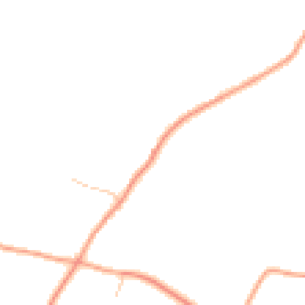Daytime road noise heatmap for SY5 8AS