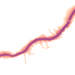 Daytime road noise heatmap for SY5 8LH