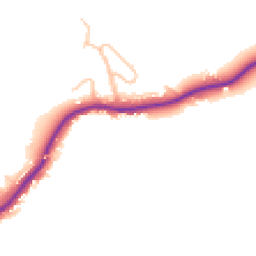 Daytime road noise heatmap for SY5 8LU