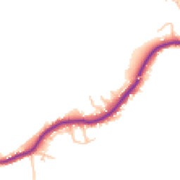 Daytime road noise heatmap for SY5 8LW