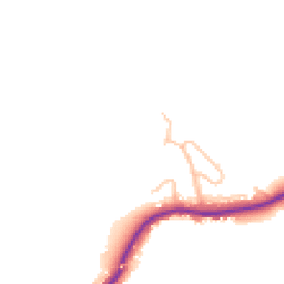 Daytime road noise heatmap for SY5 8LZ